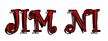 Rendering "JIM N`I" using Curlz